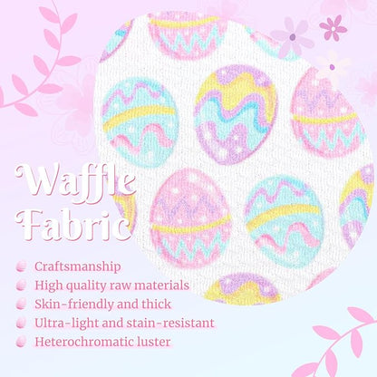 7” Large Baby Bows Easter Egg Bows Headbands for Girls Newborn Infant Elastic Tied Hairbands Bows Easter Cute Hair Accessories Gift Pink White Blue