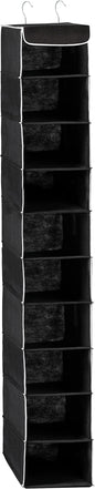 ZOBER Hanging Closet Organizer, 10-Shelf