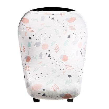 Bayside Multi-Use Cover: Car Seat, Nursing, Stroller - Stretchy Fabric, All-Season, Stylish Designs, Easy Access