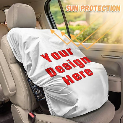 Custom Design Baby Car Seat Cover, Keeps Toddler Cool, Fits Most Car Seats, Easy Installation, Space-Saving Design