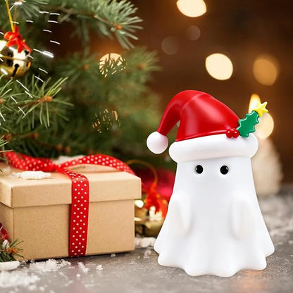 Christmas Ghost Figurine, Funny Pen Holder Ghost Statue, Cute Decor for Christmas Decorations Desk Indoor and Porch Spooky Home Decor