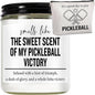 Funny Pickleball Gift Set - Scented Candle & Cosmetic Bag - Pickleball Gifts for Women, Men, Players, Coaches - Gag Gift for Birthday, Christmas, Stocking Stuffers, Pickleball Enthusiasts
