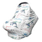 Personalized Baby Car Seat Cover with Name Stroller Canopy Custom Whale Carseat Cover Newborn Baby Boy Girl Nursing Cover for Moms First Birthday Gift