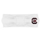 Creative Knitwear Southern Carolina Gamecocks Infant Girls White Solid Hair Knot Headband Embroidered Logo - Size Newborn - 4T