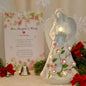 Guardian Angel Figurines with Light Star Battery Operated Angel Statue Decor, Birthday Gift for Grandma Grandmother Aunt Birthday Gift (with Timing Function)