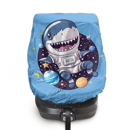 XYZCANDO Shark Car Seat Covers for Babies Cute Baby Car Seat Shade Cover for Travel Easy to Install Car Seat Protector for Child Car Seat Washable Baby Car Seat Cover for Travel Gift for Her