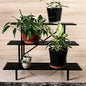 Zhongma 3 Tier Sturdy Metal Plant Stand, L35.43 x W26 x H23.6 inch, Heavy Duty Plant Holder for Home Indoor and Outdoor, 660 LBS Capacity & Heavy Duty Construction