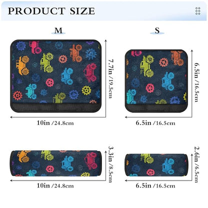 Seat Belt Covers 2 Pack Monster Trucks Car Seat Strap Covers Super Soft Car Seat Neck Cover for Boys Girls Adults Babies S