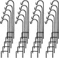 Ashman Shepherd's Hooks 35 Inch (20 Per Pack), Black, Made of Premium Metal for Hanging Solar Lights, Bird Feeders, Mason Jars, Christmas Lights, Lanterns, Garden Stakes and Wedding Décor.