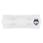 Creative Knitwear Connecticut Huskies Infant Girls White Solid Hair Knot Headband Embroidered Logo - Size Newborn - 4T