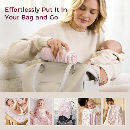 Momcozy Baby Towel with Hooded - Ultra Soft & Absorbent Large Bath Towel Set for Comfort & Gentle on Baby's Skin - Shower Gift & Bath Essential & Baby Registry Search for Newborn,Infant,Toddler,Kids