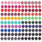 inSowni 120 Pack Flower Mini Hair Claw Clips Small Bang Barrettes for Baby Girls Toddlers Teens Kids
