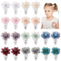 YHXX YLEN Chiffon Flower Hair Clips Snap Hair Clips Non Slip Wrapped Handmade FloralBaby Hair Clips Hair Accessories For Girls Newborn Infant Kids Toddle 20PCS
