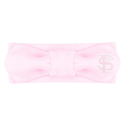Creative Knitwear Florida State Seminoles Infant Girls Pink Solid Hair Knot Headband Embroidered Logo - Size Newborn - 4T