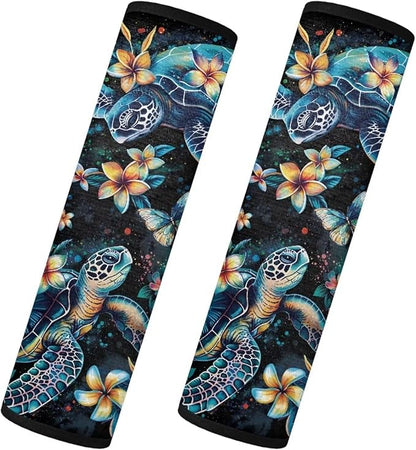 Seat Belt Cover Pad 2 Packs Car Seat Strap Pads Sea Turtle Easy to Install Car Seat Shoulder Strap Pads for All Car Seat Stroller for Parents Relatives