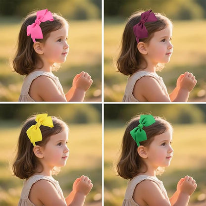 7Rainbows Cute Emerald Green Bow Headband for Girls Toddlers.