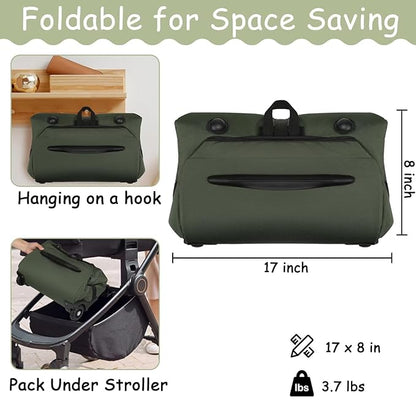 SCTEL Infant Car Seat Travel Bag for Airplane Compatible with Doona Car Seat Stroller and Base, Fit All Nuna Pipa Car Seat and Base, Padded Carseat Travel Bag, Airport Gate Check Bag