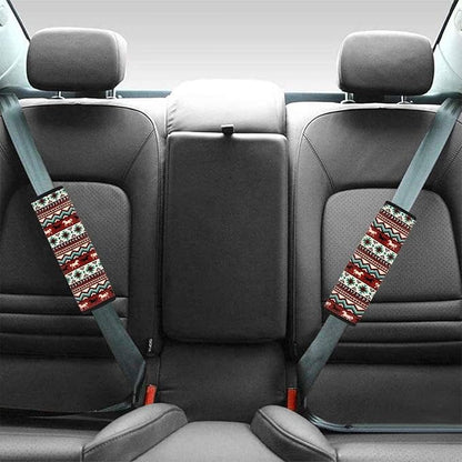 Biyejit Aztec Native Horse Car Seat Belt Covers, Adujustable Durable Soft Shoulder Strap Backpack Pads 2 Packs for Adults Kids