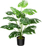 Guheake 28" Fake Plants Large, Artificial Floor Faux Monstera Plant with Planter for Home Office Decor Indoor