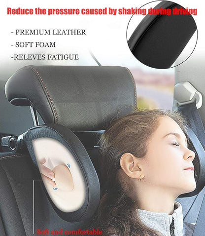 Car Seat Headrest Pillow, Adjustable Car Pillow Head Protection for Kids Sides Protect Neck Pillow Travel Pillow, Car Child Headrest Pillow Sleeping Travel Pillow (Gray)