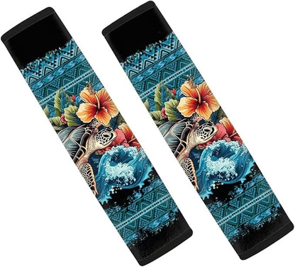 Sea Turtles Seat Belt Cover Pad for Kids Carseat Straps Covers Soft Car Seat Shoulder Strap Pads Seatbelt Straps Cover 2 Packs Car Seat Belt Cover Pad Auto Seat Belt Cushion Pads