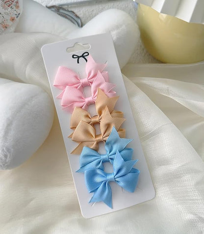 Baby Hair Clips for Girls 50PCS - 2" Girls Fully Lined Bows Hair Pins Tiny Hair Bows Alligator Clips for Baby Girls Infants Toddlers in Pairs