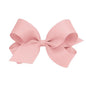 Wee Ones Girls' Classic Grosgrain Hair Bows with Plain Wrap Center, No-Slip Hair Clip, Handmade, Sweet Nectar, Large