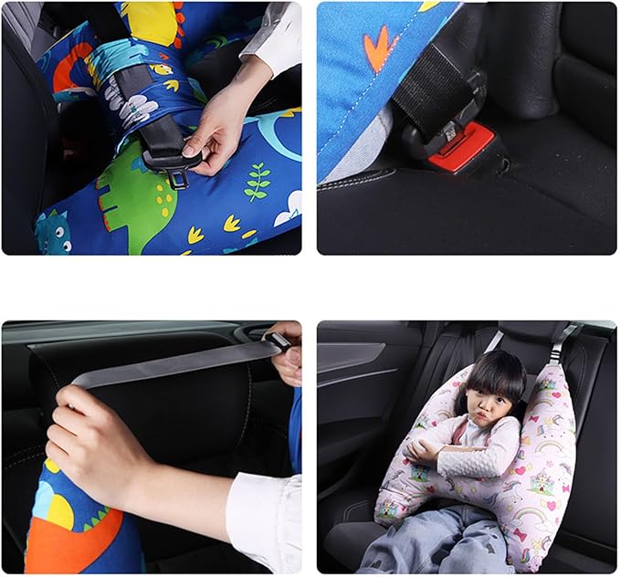 H-Shape - Car Sleeping Head Support, Travel Pillows for Kids Car Seat Pillows Adults and Children, Infant Car Seat Sleeping Seat Head Support (#2)