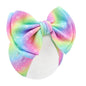 YanJie 7'' Rainbow Headbands for Baby Girls Newborn Infant Toddler Kids Hair Bows Girl Hair Accessories Dreamy Colorful Fashion Head Bow