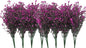 CATTREE Artificial Shrubs Bushes, Plastic Fake Plants Wedding Indoor Outdoor Home Garden Verandah Kitchen Office Table Centerpieces Arrangements Christmas Decoration Fuchsia 8 pcs