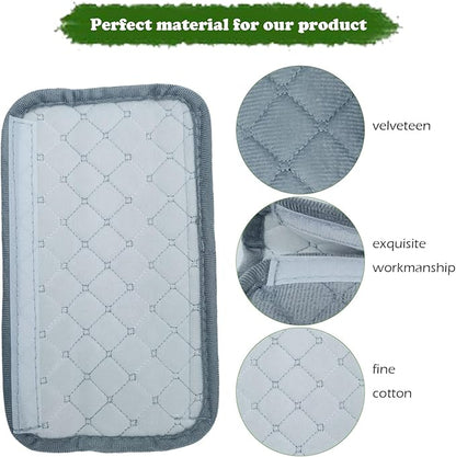 Car Seat Belt Cover Pad, 5 Pack, Seatbelt Covers for Car Accessories, Soft Material, Car Seat Strap Pads, Gray 10.63 inches, Universal Fit for All Vehicles, Comfort for neck shoulders (5-Gray)