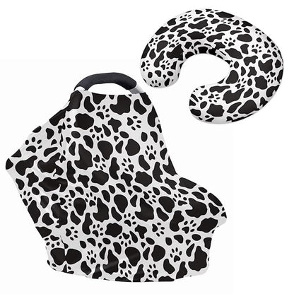 Cow Basket Covers Nursing Pillow Cover for Baby Classic Multi - use Baby Essentials Breathable Washable Stain Resistant and Scratch Resistant