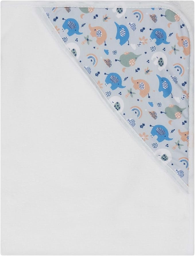Hooded Baby Towels 3-Pack – Soft Baby Bath Towels with Hood for Newborns & Toddlers, Baby Hooded Towel Set, 30" x 26" (Little Trunks)