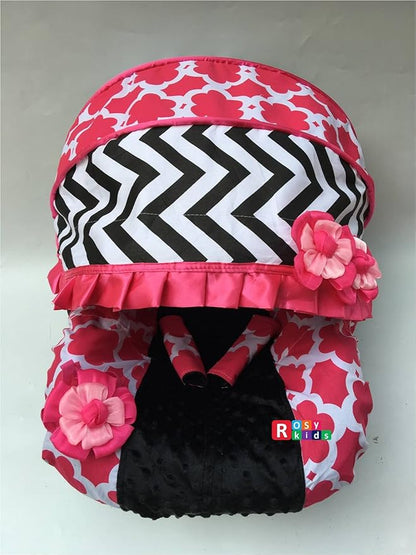 Infant Carseat Canopy Cover Blanket 4 Pc Whole Caboodle Baby Car Seat Cover Kit C030501