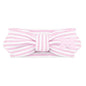Creative Knitwear Michigan Wolverines Infant Girls Pink/White Striped Hair Knot Headband Embroidered Logo - Size Newborn - 4T
