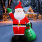 8FT Christmas Inflatables Santa Claus with Gifts Bag Inflatable Christmas Outdoor Decoration IP44 Xmas Blow up Santa Claus with Built-in 4 LED Lights Large Blow up Santa for Outdoor、Indoor、Yard Party