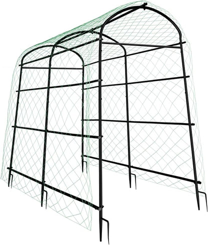 unho Garden Arch Trellis,7.2FT Extra Tall Polyethylene-Coated Stainless Steel Garden Trellis for Climbing Plants Outdoor Garden Trellis Arch for Cucumber Trellis,Metal Trellis for Climbing Plants