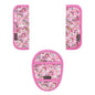 3 Pcs Car Seat Straps Shoulder Pads Suit for Kids : Ultra-Soft Child Car Seat Strap Covers, Kids Car Seat Strap Pads, Cute Plush Printed Seat Belt Covers, Hip Support, for Pushchair, Baby Stroller