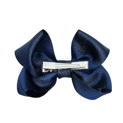 3 Inch Baby Girl Hair Bows Clips Hairpin Headwear Little Teen Toddler Girls Kids Teens Toddlers Hair Accessories - Set of 2 (Deep Purple)