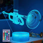 Trumpet Night Light, Trumpet Gifts, 3D Illusion Lamp with 16 Colors Changing, Timer, 4 Flash Modes and Dimmable, Kids Boys Girls Room Decoration, Holiday Xmas Gifts