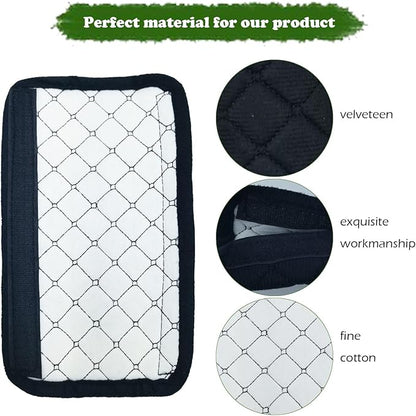 Car Seat Belt Cover Pad, 5 Pack, Seatbelt Covers for Car Accessories, Soft Material, Car Seat Strap Pads, Black 10.63 inches, Universal Fit for All Vehicles, Comfort for neck shoulders (5-Black)
