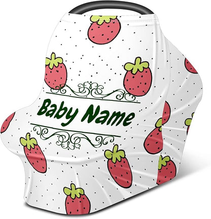 Baby Car Seat Stroller Cover Nursing Cover New Mom Breastfeeding Scarf Soft Stretchy Infant Carrier Cover Car Canopy Coverage