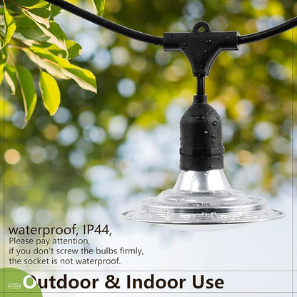 Outdoor Grow Light, Greenhouse String Grow Light, Waterproof Plant Growing Lamps, UL Certified LED Grow Lights for Greenhouse Garden, 21.3FT Full Spectrum Grow Light for Veg Seedling Flower