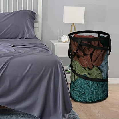 BATTOO Collapsible Laundry Basket Foldable Mesh Pop Up Hamper