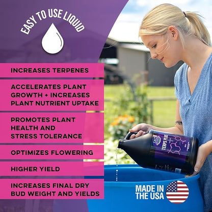 Microbe Life Hydroponics Starter Kit with 4-Ounce Sample Size Bottles of Photosynthesis Plus, Nourish-L, Vegetable and Fruit Plant Growth Yield Enhancer, Foliar Spray & Root Dip, and Terps Plus