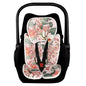 TANOFAR Infant Car Seat Head Support, Soft Baby Carseat Head & Body Support, Flower Baby Car Seat Insert Cushion for Newborn Boys