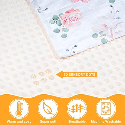 Floral Car Seat Cover Baby Girl, Soft Breathable Infant Car Seat Covers, Girl Baby Car Seat Covers, Skin-Friendly Sunscreen Nursing Stroller Cover 30" x 40"