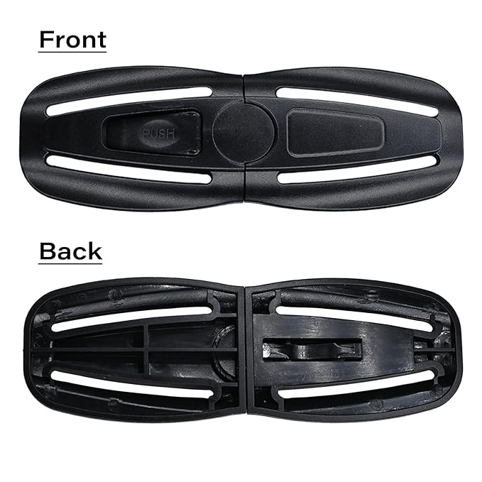 LiXiongBao Child Seat Chest Harness Buckle Lock Stroller Chest Buckle Universal Replacement for Baby and Kids Trend,Seat Chest Harness Buckle Parts (Black)