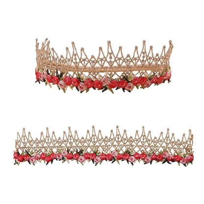 Baby Girl Nylon Headbands Flower Hair Bows Accessories-Elastic Hair Band Crown Handmade FLoral Wraps Birthday Christmas Gifts for Girls Newborn Infant Toddler 3Pcs