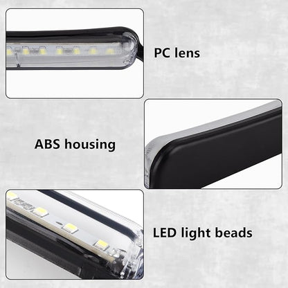 LED License Plate Lights 12 V DC Universal License Plate Light, Waterproof Tag Lamp Assembly Replacement LED Plate Light for Car Trailer UTV ATV Truck RV Boat